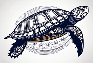 Navy turtle shellback tattoo tattoo idea