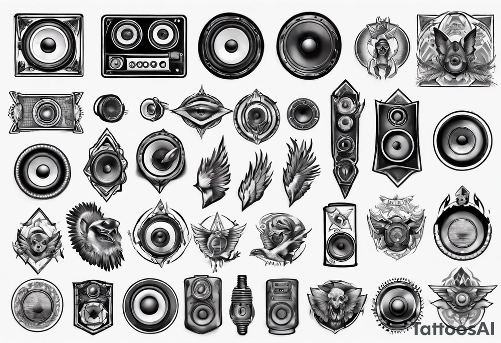 speaker tattoo idea