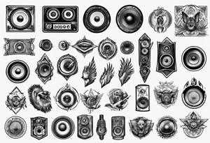 speaker tattoo idea