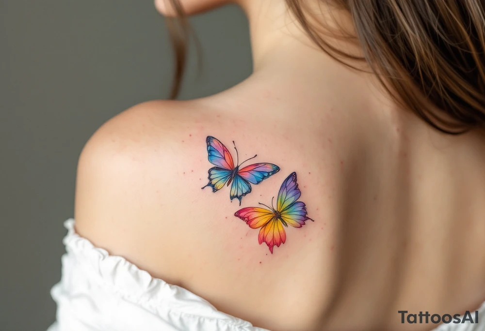 butterfly daisy tattoo idea