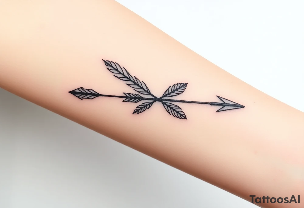 Bow arrow tattoo idea