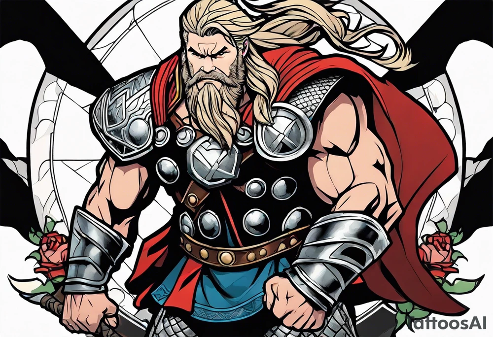 The Mighty Thor that looks like the Chris Hemsworth version tattoo idea