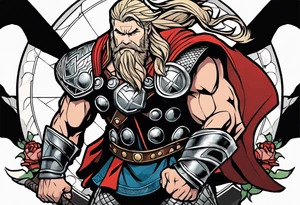 The Mighty Thor that looks like the Chris Hemsworth version tattoo idea