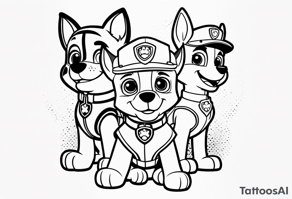 Paw patrol tattoo idea