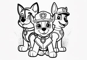 Paw patrol tattoo idea