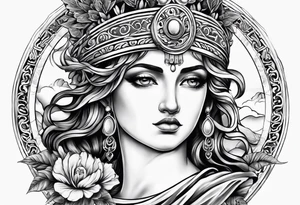 Greek mythology sleeve tattoo idea