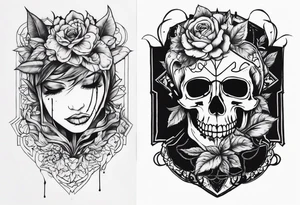 Suicide boys art tattoo idea
