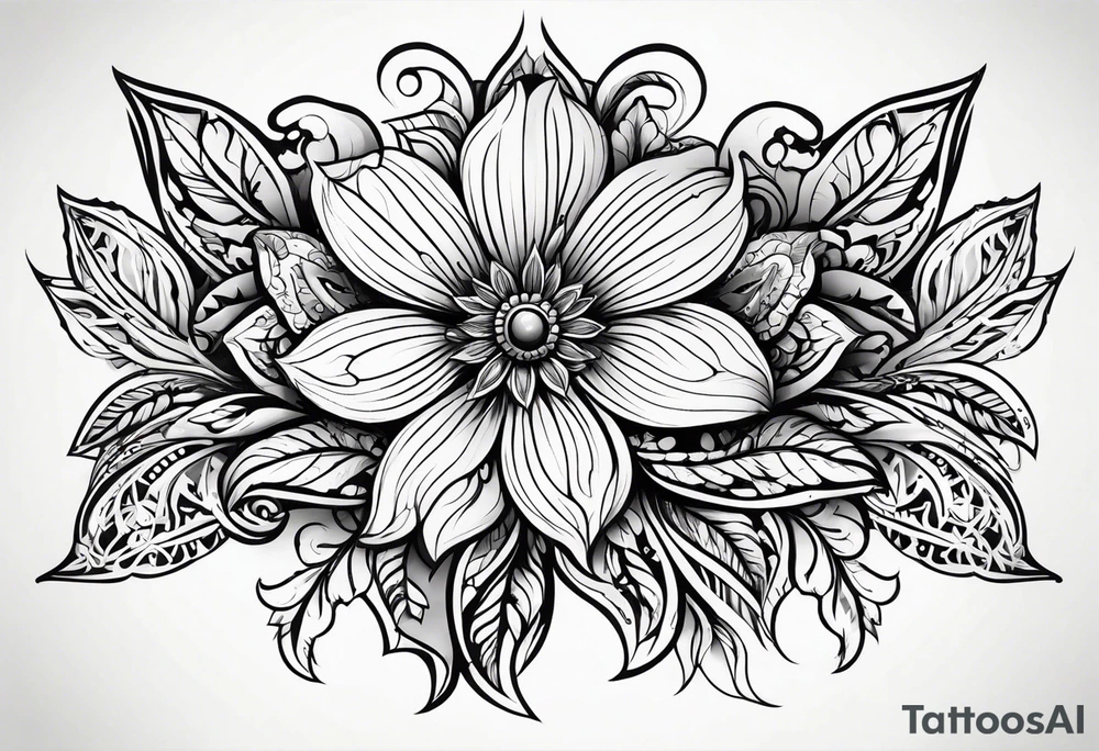 Flower tattoo idea