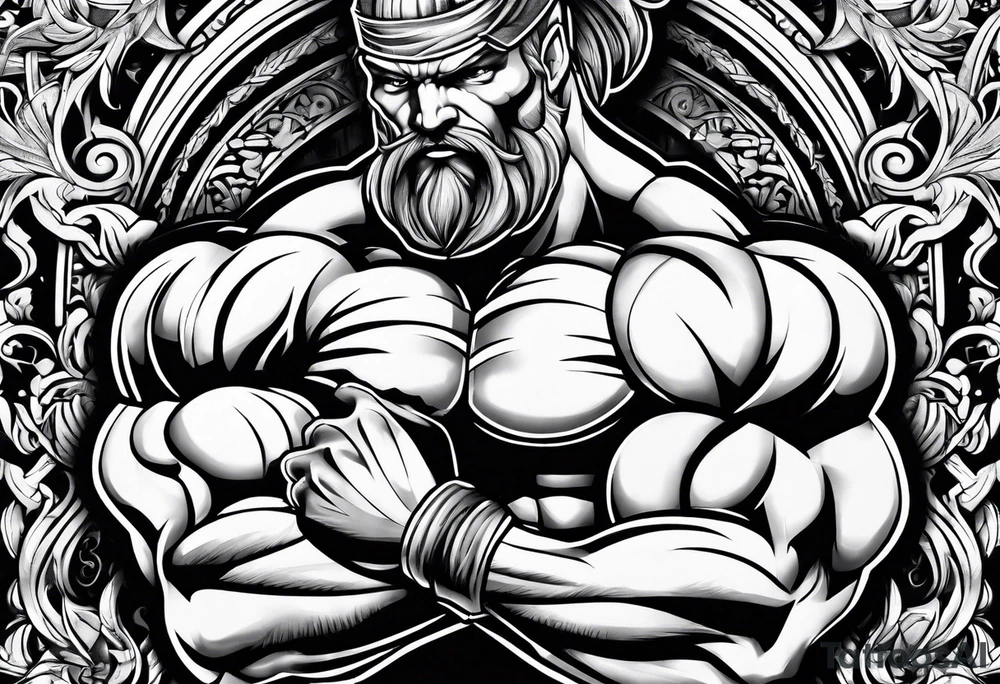 bodybuilder tattoo idea