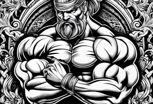 bodybuilder tattoo idea