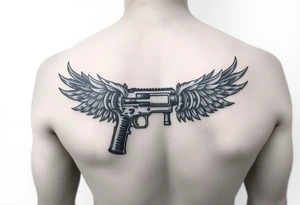 tat that says gunsmokesolo tattoo idea