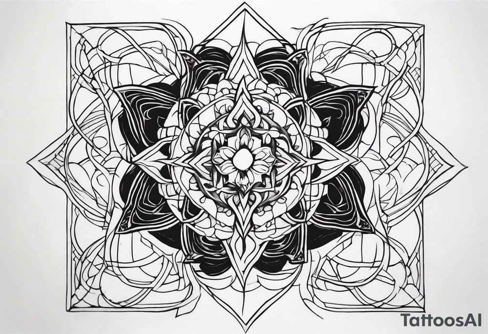 let the impulse to love and the instinct to kill entangle to one tattoo idea