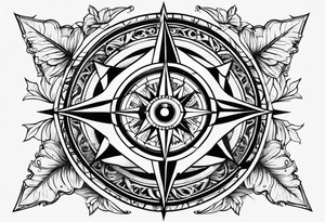 Canada compass rose tattoo idea
