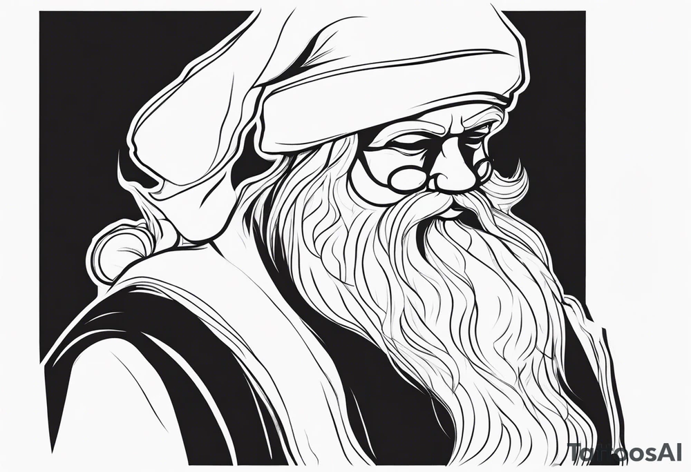 santa full body tattoo idea