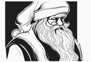 santa full body tattoo idea