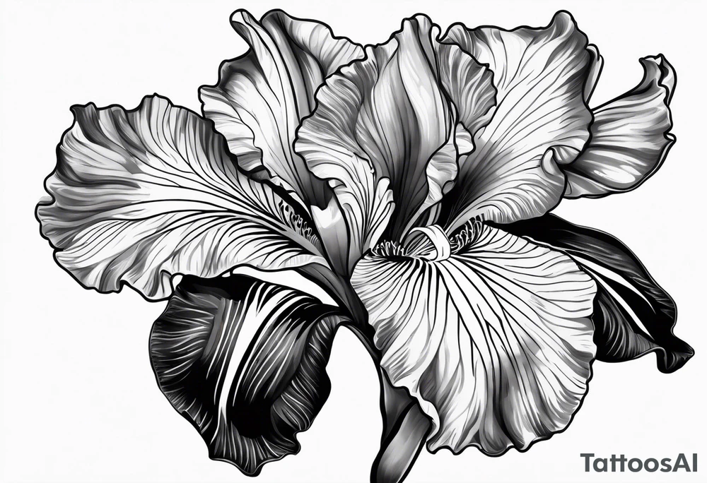 Iris Flower tattoo idea
