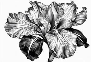 Iris Flower tattoo idea