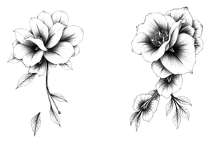 feminine flower sleeve tattoo idea