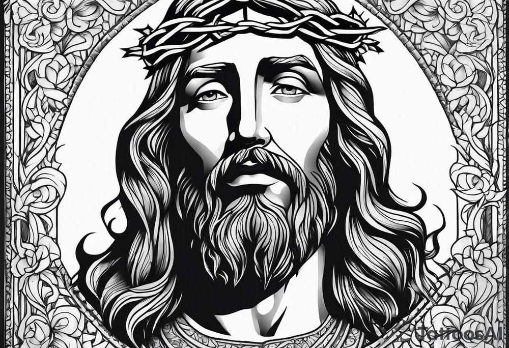 jesus tattoo idea