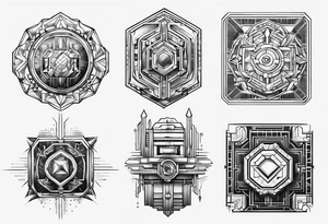 microchip tattoo idea