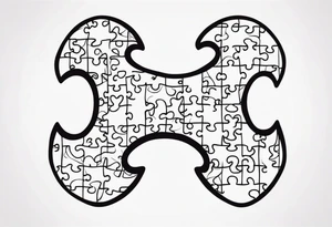 Autism puzzle piece tattoo idea