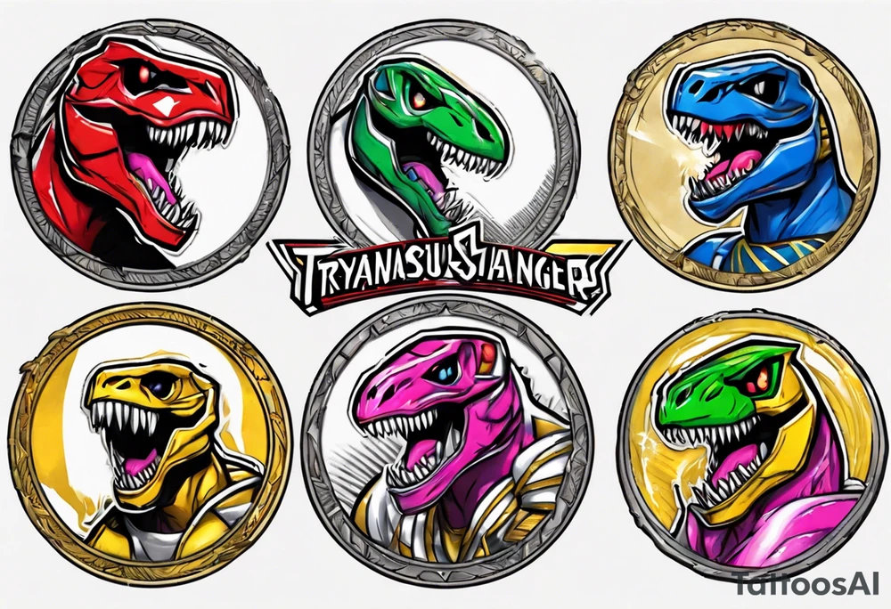 mighty morphin power rangers
tyrannosaurus coin
Christopher tattoo idea