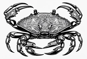 Crab con  69 nelle chele tattoo idea