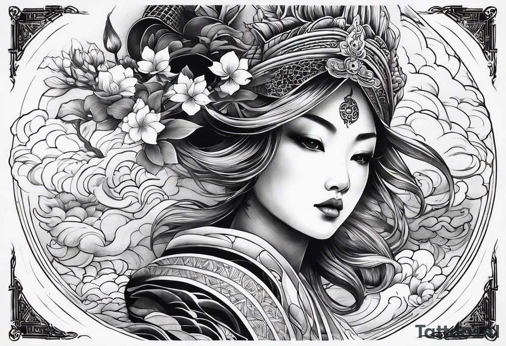 Reincarnation long forearm tattoo tattoo idea