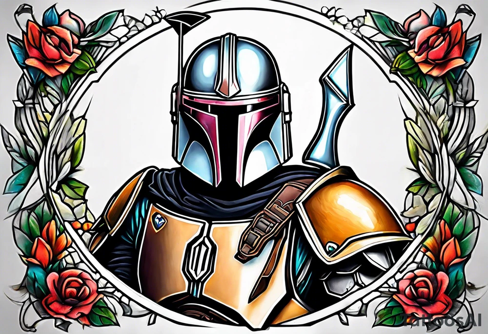 Mandolorian hunting tattoo idea