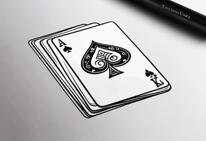 ace and king cards small tattoo for hand tattoo idea
