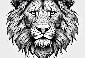 Lion thigh tattoo idea