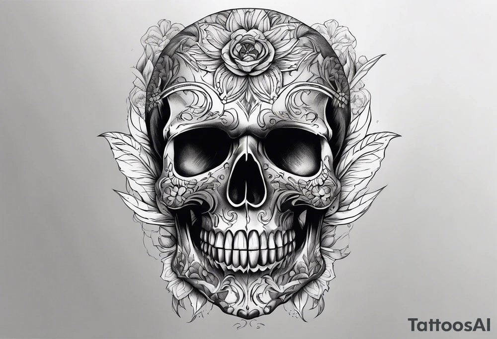 Skull tattoo idea