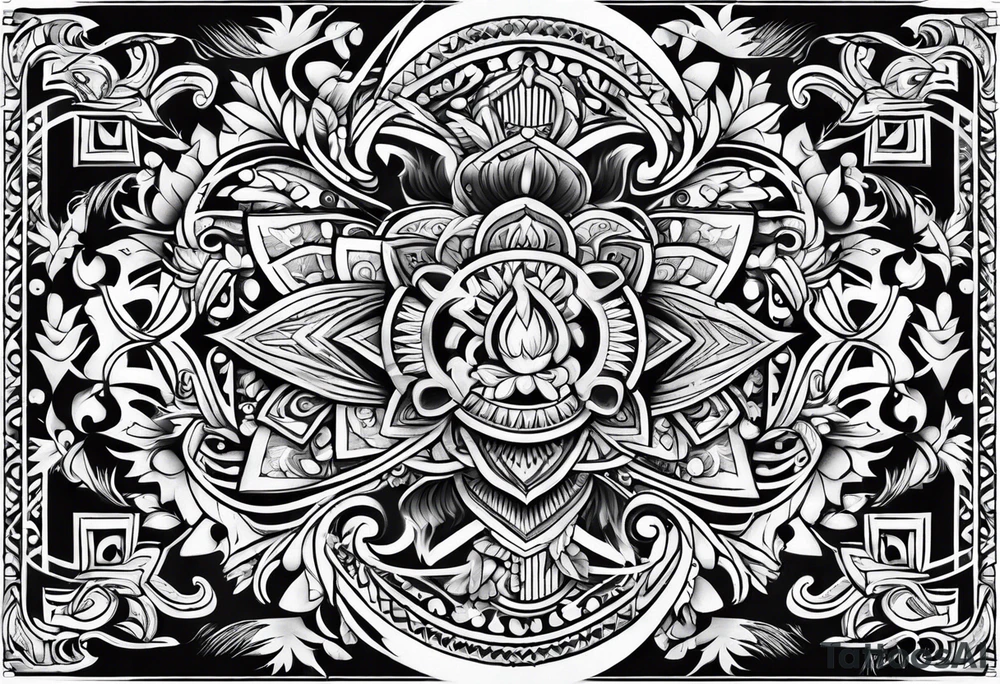 traditional Hawaiian tattoo idea