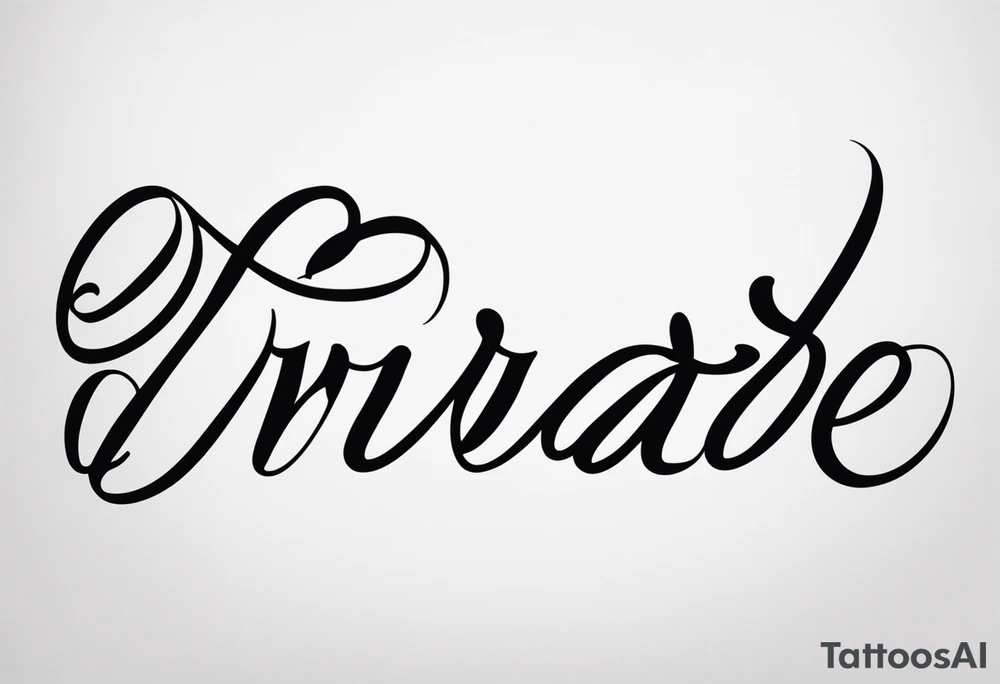 ‘onwards’ in cursive tattoo idea