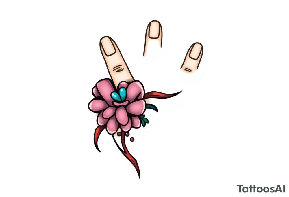 finger tattoo on the finger tattoo idea