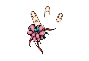 finger tattoo on the finger tattoo idea