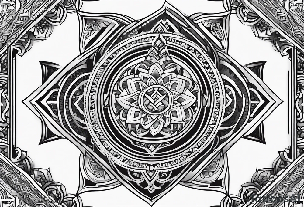 Armenian eternity symbol tattoo idea