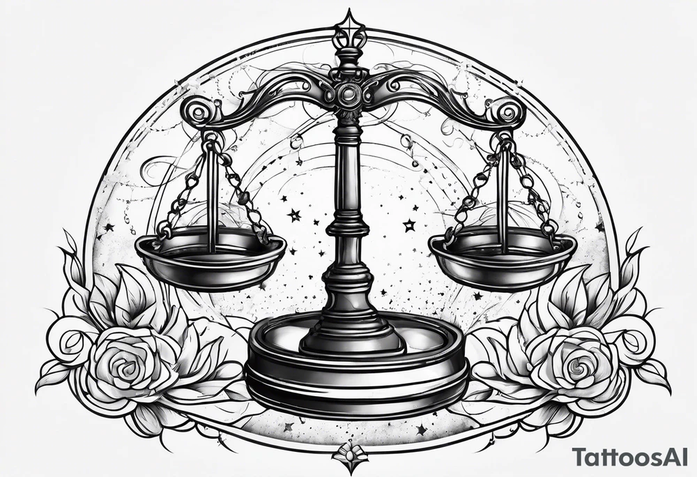 Libra constellation tattoo idea