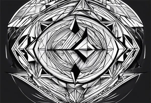 Combination of a and d tattoo idea