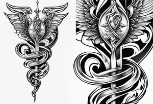 staff of caduceus tattoo idea