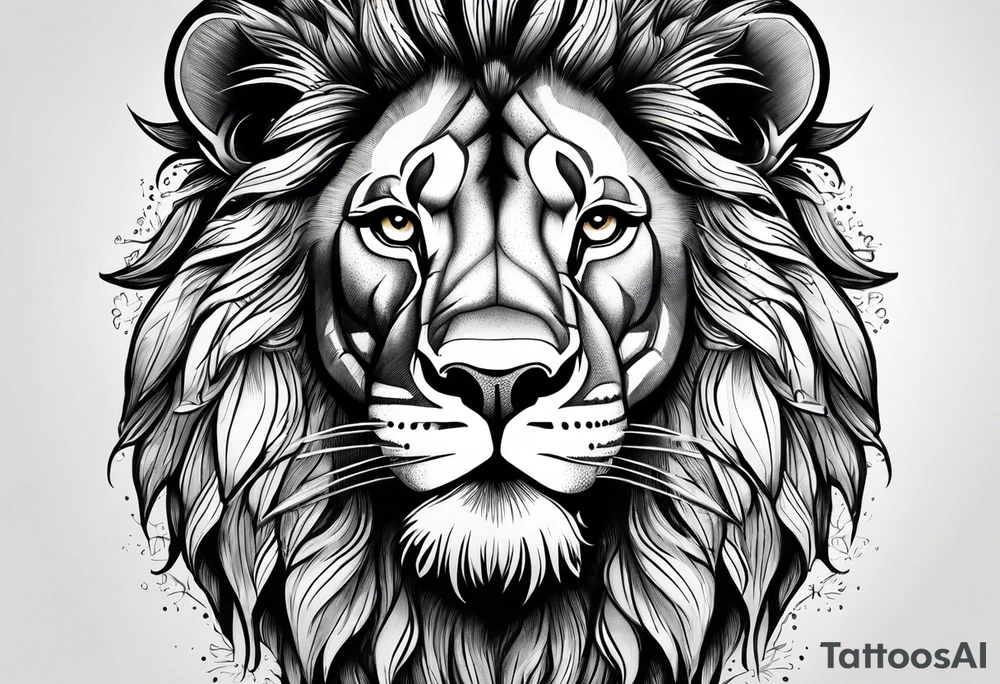 type 1 diabetes symbol,tough, lion tattoo idea