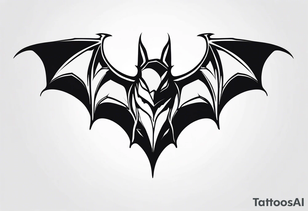 Bat in Flight tattoo idea