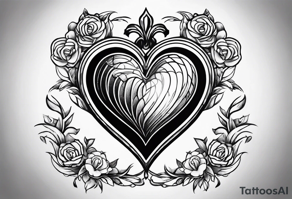 Heart shallow tattoo tattoo idea