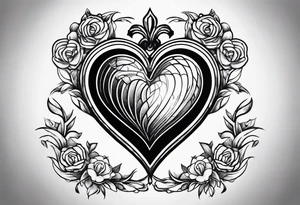Heart shallow tattoo tattoo idea