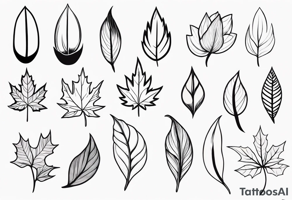 Maple seed tattoo idea