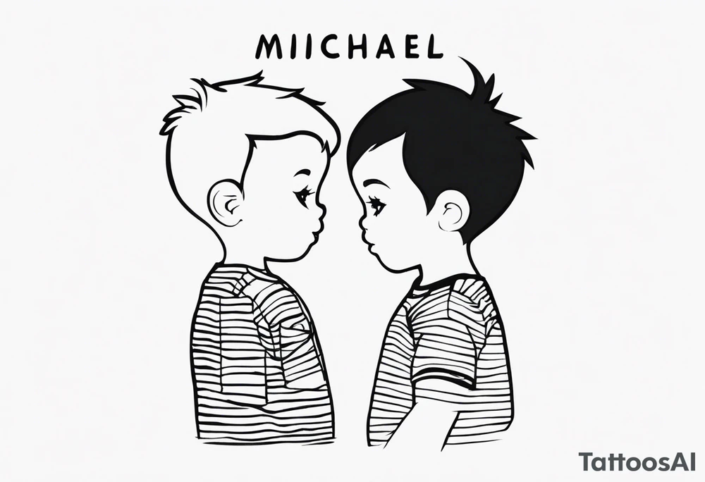 My kids names Michael and Mikeyla tattoo idea