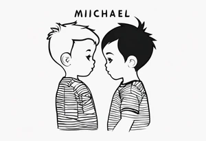 My kids names Michael and Mikeyla tattoo idea