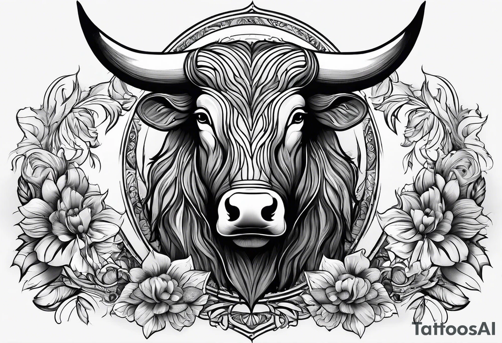 bull and family monn tattoo idea
