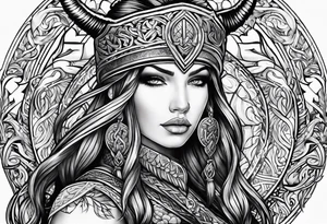 Viking arm sleeve tattoo idea