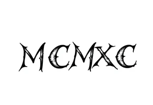 “MCMXC” tattoo idea
